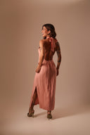 VESTIDO ROSE BLUSH LINHO