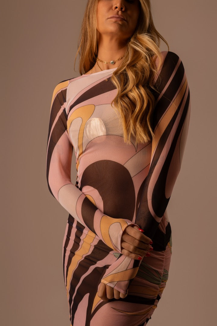 VESTIDO TULE LONGO MOVIMENTO