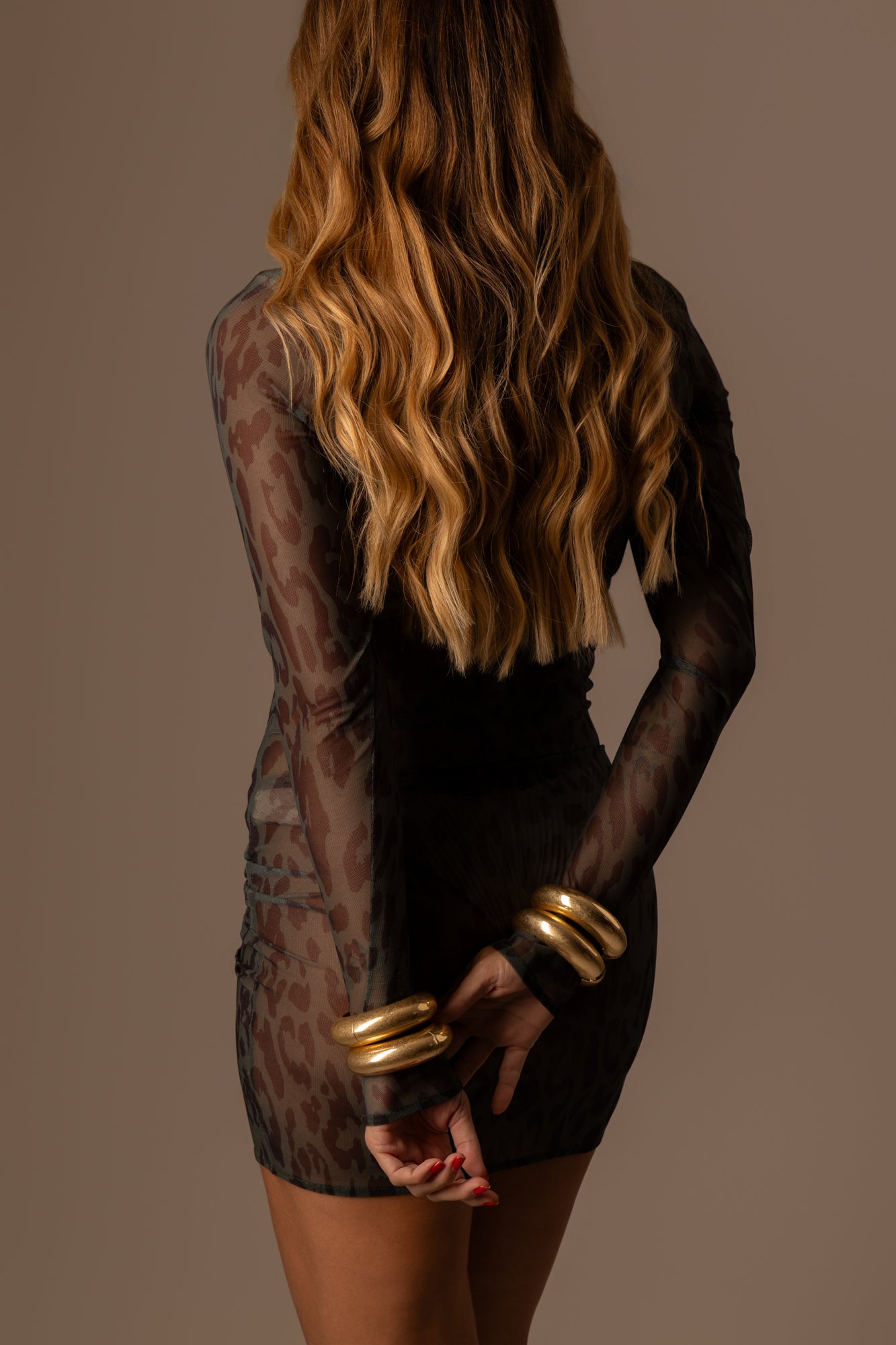 VESTIDO TULE CURTO ONÇA