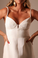 VESTIDO OFF WHITE LINHO