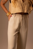 Calça Alfaiataria Patou Creme - TYNA - foto 3