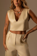 BERMUDA WIDE LEG MACADÂMIA