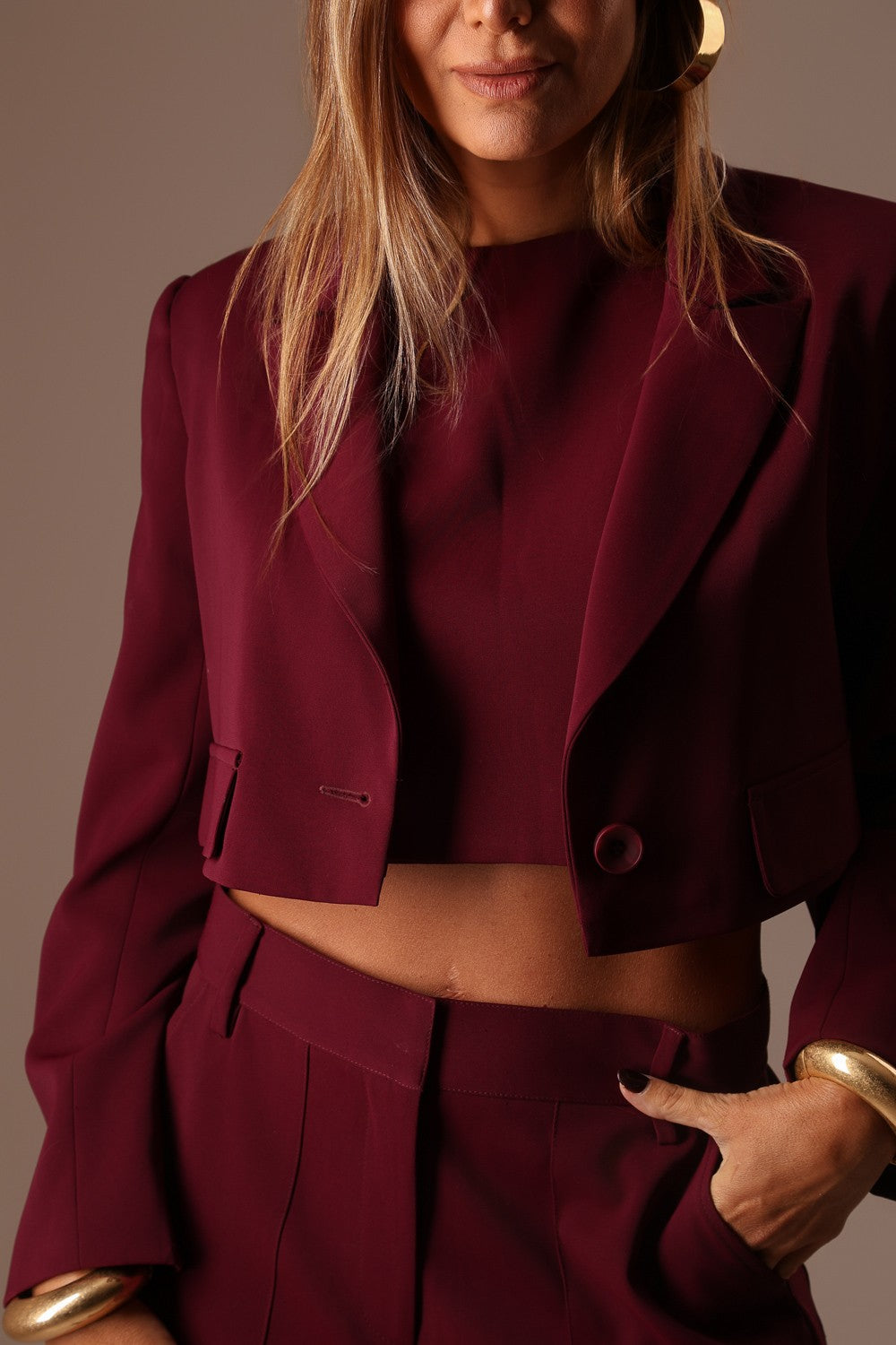 BLAZER ALFAIATARIA VINHO