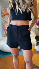 SHORT ALFAIATARIA PRETO