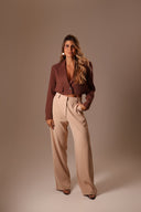 Blazer Alfaiataria Cropped Choco - TYNA - foto 3