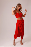 TOP CORAÇÃO VERMELHO COM BARBATANA