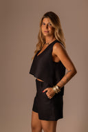 Blusa Linho Assimétrico Preto - TYNA - foto 10