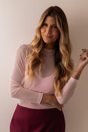 Blusa Rosa Gola Tule - TYNA - foto 2