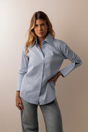 Camisa Florença Punho Azul Claro - TYNA - foto 5