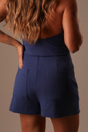 Conjunto Alfaiataria Azul Short Saia com Colete - TYNA - foto 9