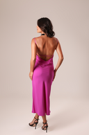 VESTIDO MIDI ROSA ALÇA