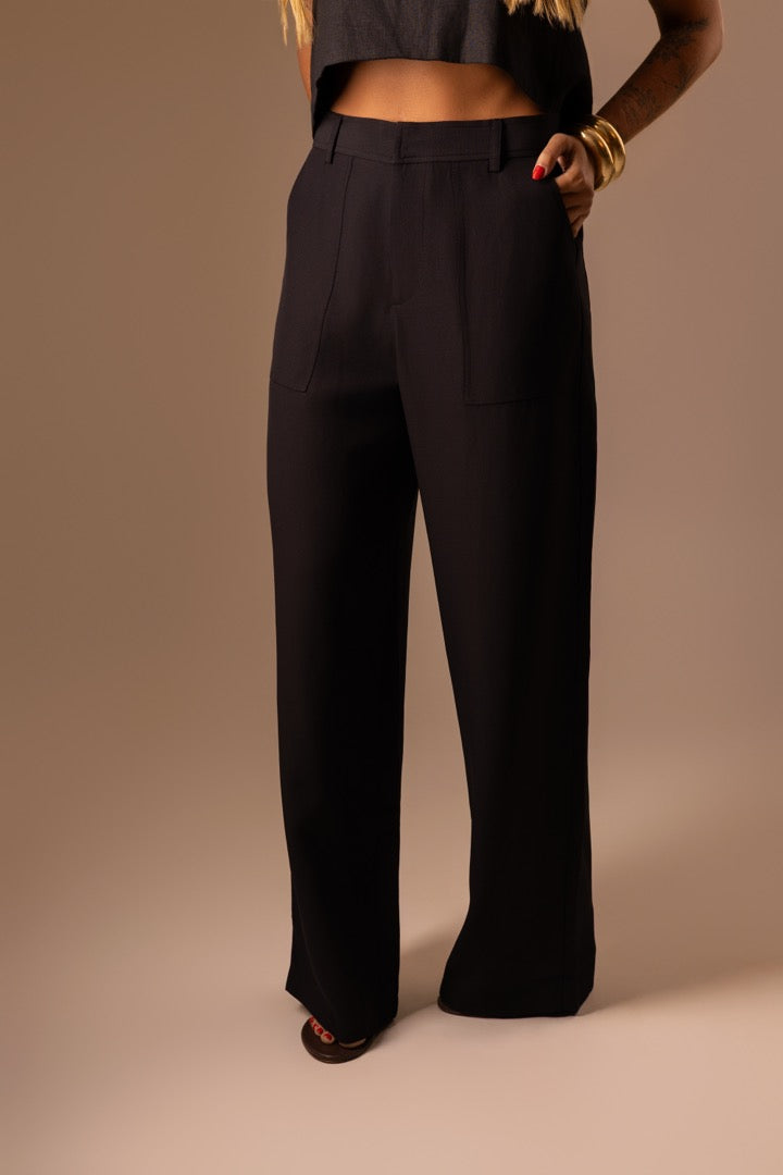 CALÇA ALFAIATARIA PATOU PRETA