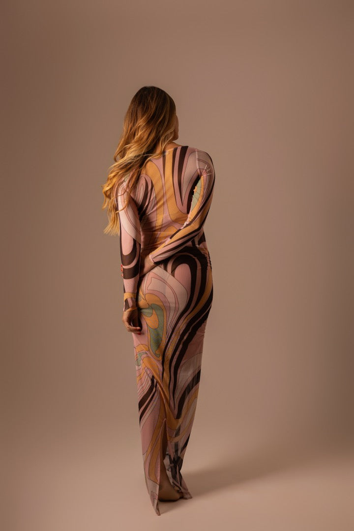 VESTIDO TULE LONGO MOVIMENTO