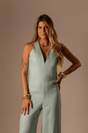 MACACÃO PISTACHE LINHO PURO