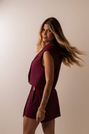 Short Saia Burgundy - TYNA - foto 7