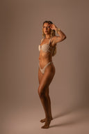 BIQUINI MEIA TAÇA CANELADO CREME