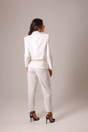 Blazer Cropped Alfaiataria Off White - TYNA - foto 4