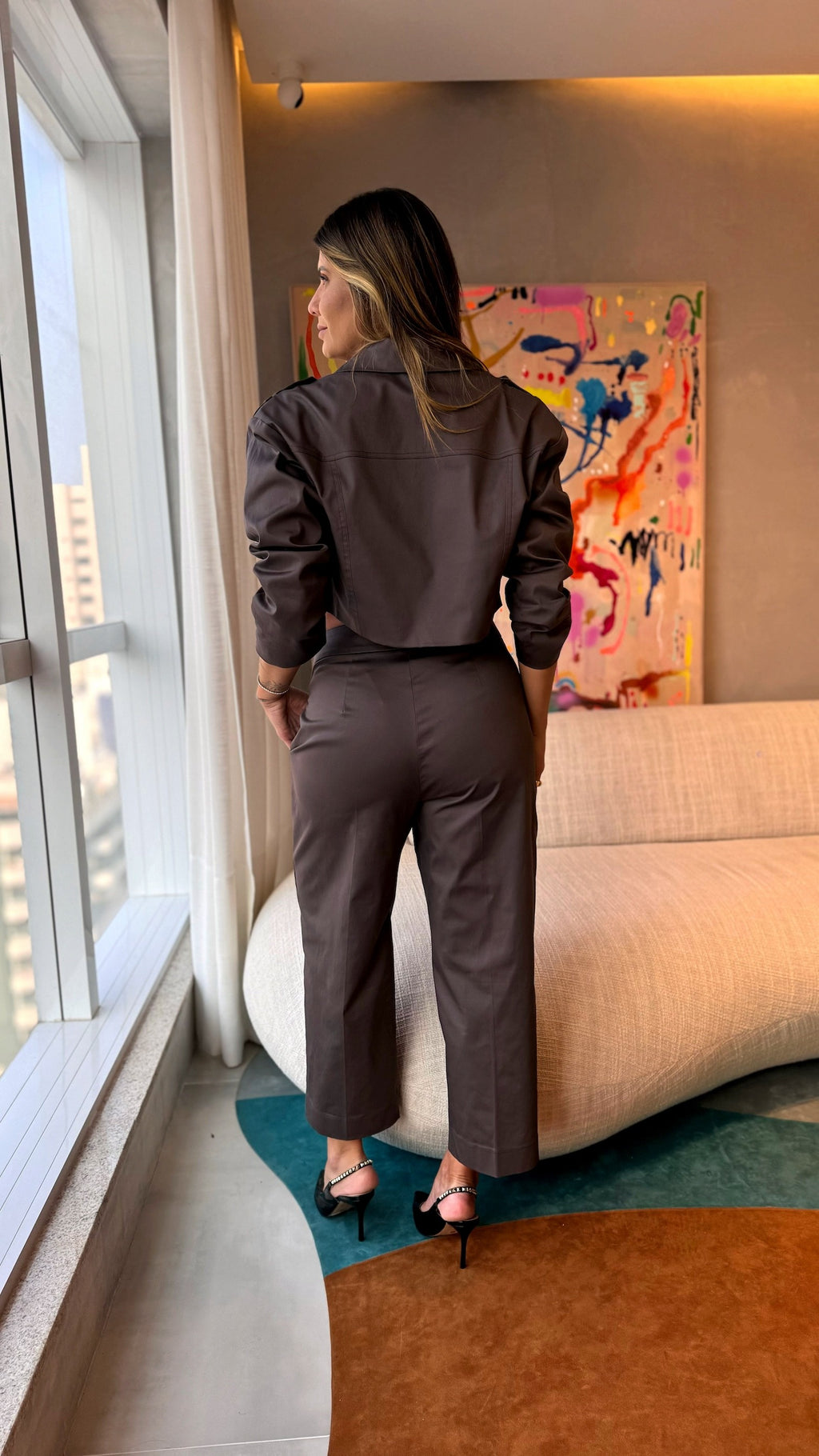 BLAZER CASAQUETO CORTE RETO FENDI