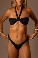 BIQUINI MEIA TAÇA PRETO ALÇA REMOVÍVEL