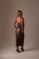 Blusa Decote U Cor Marrom Mascavo - TYNA - foto 6