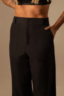 CALÇA RETA ALFAIATARIA PRETA