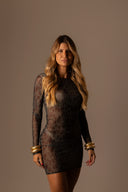 Vestido Tule Curto Onça - TYNA - foto 4