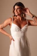 VESTIDO OFF WHITE LINHO