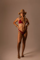 BIQUINI CORTININHA CORDA BORDÔ