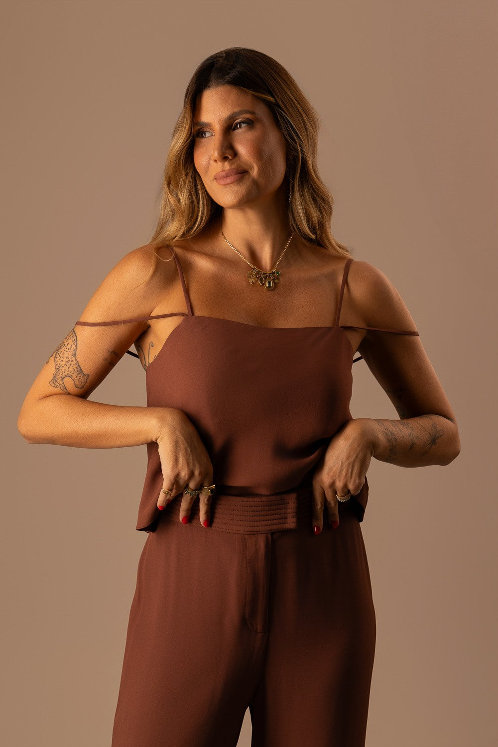 CONJUNTO ALFAIATARIA CHOCO