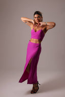 Saia Midi Rosa com Fenda Lateral - TYNA - foto 7