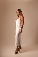 VESTIDO OFF WHITE LINHO