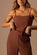 CONJUNTO ALFAIATARIA CHOCO