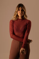 Blusa Vinho Manga Comprida Tule - TYNA - foto 3