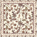 LENÇO ESTAMPA PAISLEY 43 x 43