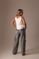 Blusa Decote V Off White - TYNA - foto 6