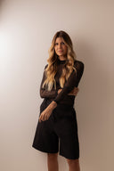 Blusa Preta Gola Tule - TYNA - foto 2