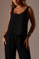 Blusa Decote U Cor Preta - TYNA - foto 1