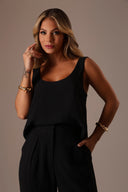 Blusa Decote U Cor Preta - TYNA - foto 5