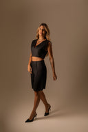 BERMUDA WIDE LEG PRETA