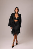 Saia Franjas em Tassel Preta - TYNA - foto 4
