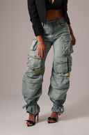 Calça Jeans Cargo Multibolsos Clara - TYNA - foto 2