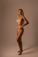 BIQUINI MEIA TAÇA CANELADO CREME