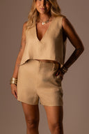 SHORT LINHO PURO PAÇOCA