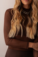 Blusa Café Gola Tule - TYNA - foto 8