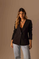 Blazer Sem Gola Preto - TYNA - foto 3