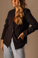Blazer Sem Gola Preto - TYNA - foto 7