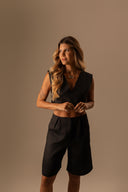 BERMUDA WIDE LEG PRETA