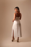 VESTIDO OFF WHITE LINHO