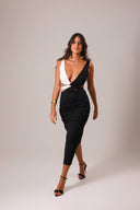 VESTIDO BICOLOR MALHA