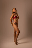 BIQUINI CORDA BORDÔ COM VIÉS